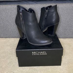 Black Michael Shannon Booties 7.5